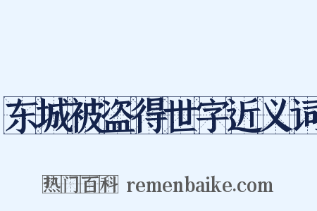 东城被盗得世字近义词是什么意思的图片